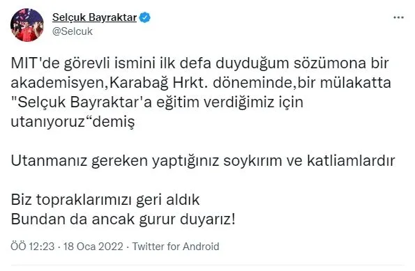 selcuk-bayraktardan-mit-profesoru-max-tegmarka-yanit-utanmaniz-gereken-yaptiginiz-soykirim-ve-katliamlardir-1642456519044.jpg Selçuk Bayraktar'dan MIT profesörü Max Tegmark'a yanıt: Utanmanız gereken yaptığınız soykırım ve katliamlardır-4
