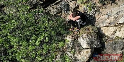Bursa’da tam kapanma tedbirlerini delen genç, polisten kaçıp tırmandığı kayalıkta mahsur kaldı