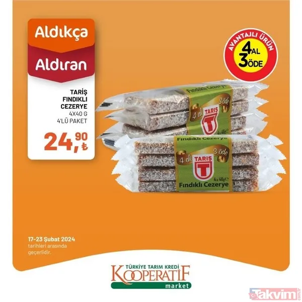 Tarım Kredi KATALOĞU 19-23 Şubat 2024 FİYAT LİSTESİ! Kooperatif market 32 üründe fiyatları indirdi! 2 katlı 6'lı kağıt havlu 54.90 TL... - 50