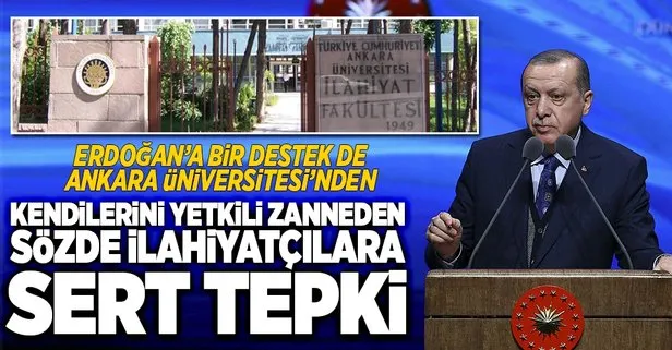 Erdoğan’a bir destek de Ankara İlahiyat’tan