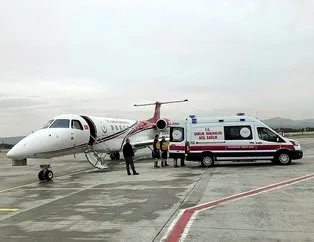 Kalp hastası iki bebek, ambulans uçakla sevk edildi