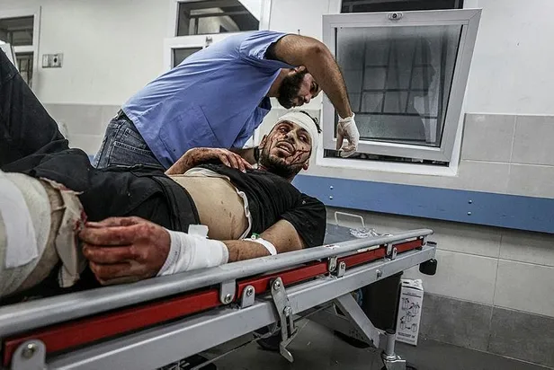 İşgalci devlet 10 gündür katliam yapıyor! Gazze'deki soykırımın boyutu havadan görüntülendi-9