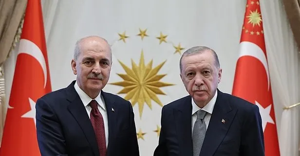 Başkan Erdoğan TBMM Başkanı Numan Kurtulmuş'u kabul etti! Gündem terörsüz Türkiye komisyonu