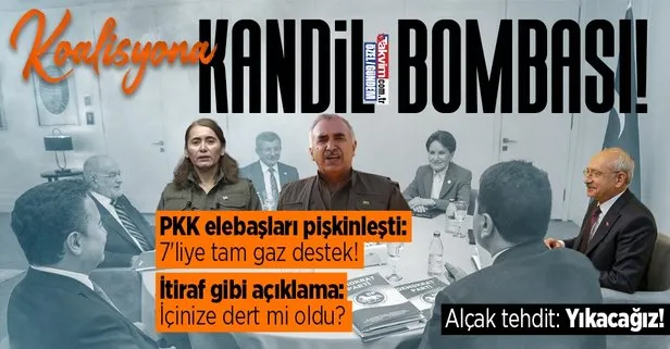PKK elebaşları iyice pişkinleşti: 7’li koalisyona tam gaz destek: Kandil destek veriyormuş veriyoruz tabii içinize dert mi oldu? PKK elebaşları Karayılan ve Helin Ümit’ten yine tehdit dolu açıklamalar: Yıkacağız!