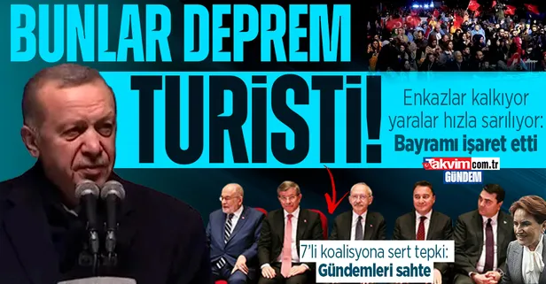 Başkan Erdoğan'dan Üsküdar'daki iftarda önemli açıklamalar: Bayrama kadar Hatay hariç diğer illerde tüm enkazı kaldıracağız