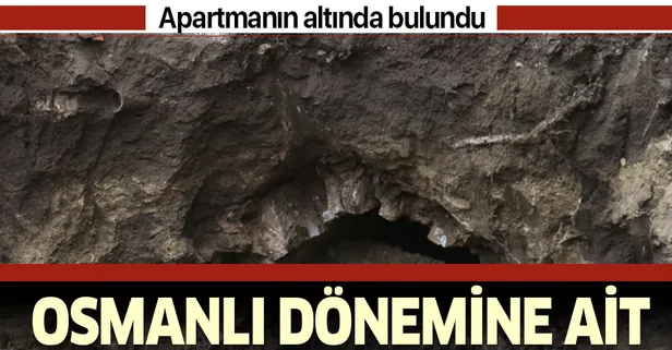 Apartmanın altında Osmanlı tüneli bulundu