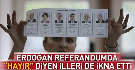 Referandumda 'hayır' deyip 24 Haziran seçimlerinde Erdoğan'a oy veren iller hangileri?