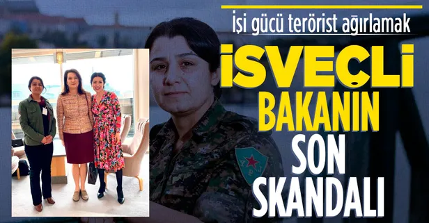İsveç Dışişleri Bakanı Ann Linde'den skandal! PKK/YPG'li Nesrin Abdullah ile görüştü