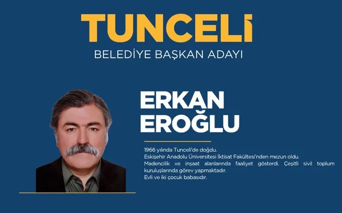 Erkan Eroğlu kimdir, nereli, kaç yaşında? AK Parti Tunceli Belediyesi başkan adayı kim oldu? 31 Mart 2024 Tunceli yerel seçim belediye başkan adayları-3
