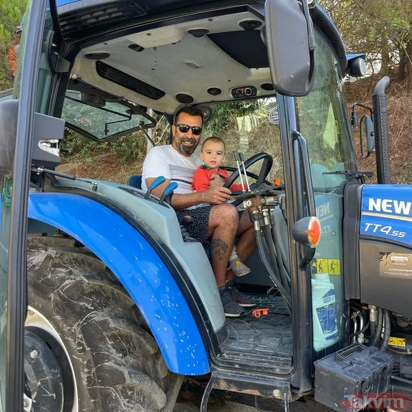 Kardeşlerim’in Yaman’ı Emre Karayel oğluyla traktör kullandı! “Çiftçi çocuğuyuz” 1,5 yaşındaki minik Can ilgi odağı oldu - 20