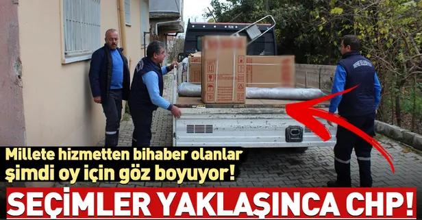 CHP'li belediyeden seçim rüşveti!