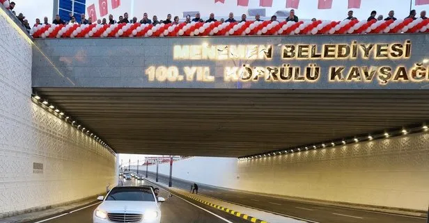 Menemen’e tarihi yatırım! CHP’li Büyükşehir’in yapamadığını AK Partili ilçe belediyesi yaptı: 100. Yıl Köprülü Kavşağı açıldı