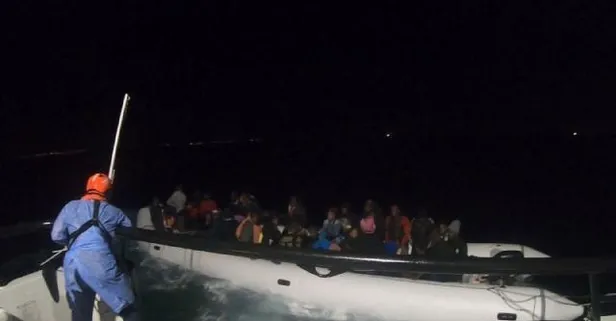 Aydın'ın Didim ilçesi açıklarında 71 düzensiz göçmen ve bir organizatör yakalandı