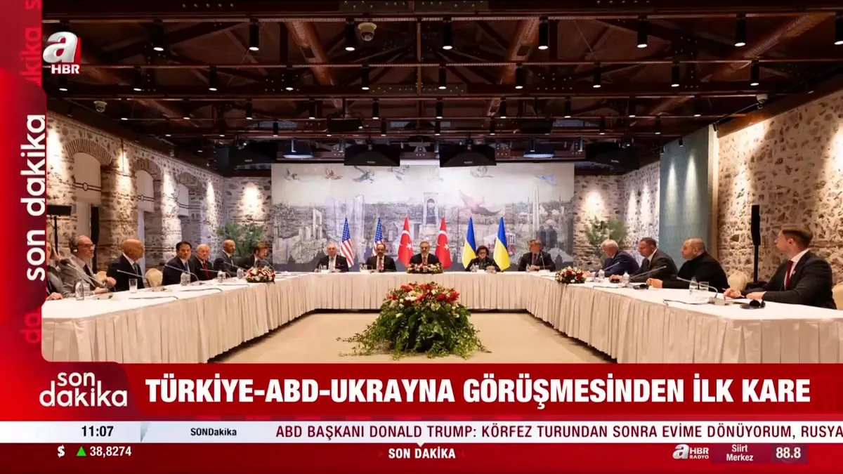 Türkiye-ABD-Ukrayna görüşmesinden ilk kare