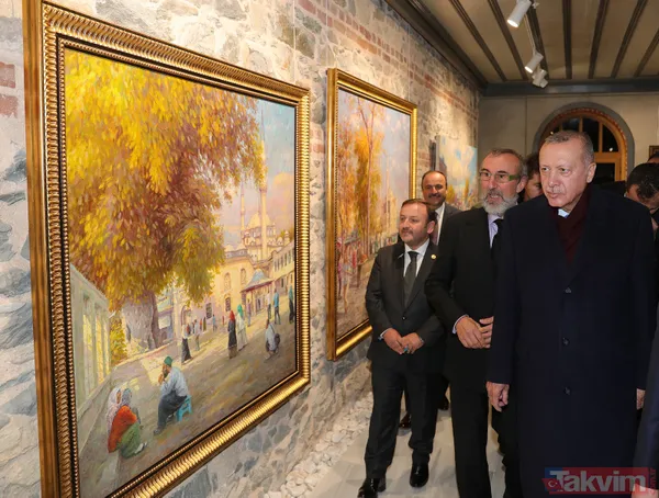 Başkan Recep Tayyip Erdoğan 'Selahattin Kara Resim Sergisi'nin açılışına katıldı - 7