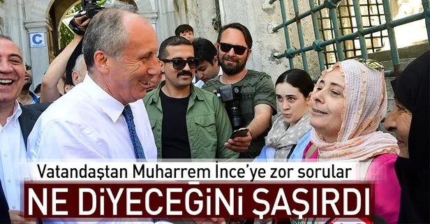 Eyüp Sultana giden Muharrem İnceye büyük şok!