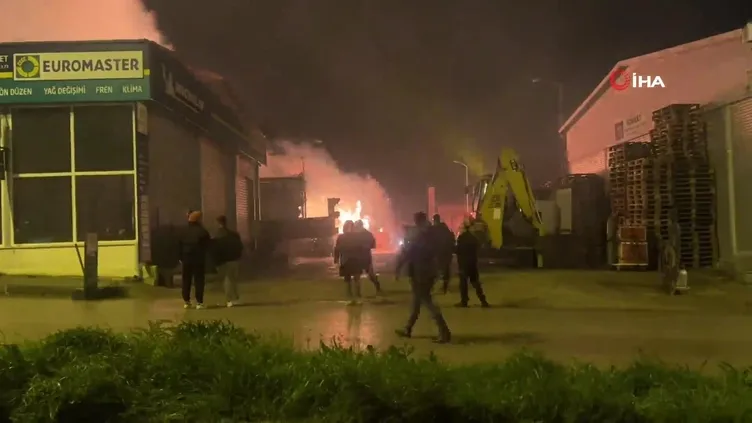 Sinop’ta bungalov ev atölyesinde korkutan yangın