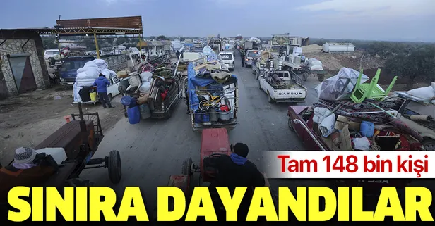 Esed rejimi ve Rusya saldırıya devam ediyor! 148 bin sivil daha Türkiye sınırında