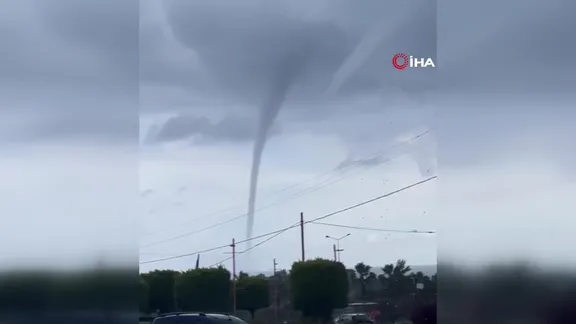 Alanya’da hortum! İşte o anlar