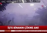 Kartal'daki binanın çökme anı kamerada