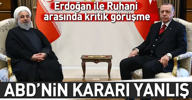 Cumhurbaşkanı Erdoğan Ruhani ile görüştü