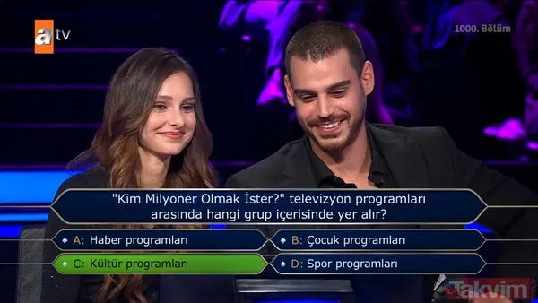 Kim Milyoner Olmak İster'de Kenan İmirzalıoğlu'ndan Yusuf Çim ve Feyza Sevil Güngör'ü pes ettiren 200 bin TL'lik 'TDK' sorusu - 33