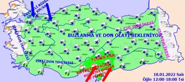 Kar yağışı kapımızda! Meteoroloji'den İstanbul ve birçok il için kar yağışı uyarısı | 18 Ocak hava durumu! Bir uyarı da AKOM'dan-4