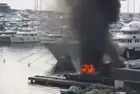 Pendik Marina'da yakıt istasyonunda yangın!