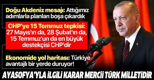 Son dakika: Başkan Erdoğan’dan flaş 15 Temmuz, Ayasofya, Mescid-i Aksa ve Libya mesajı