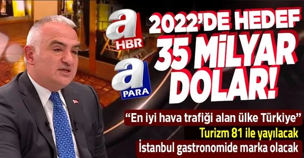 Kültür ve Turizm Bakanı Mehmet Nuri Ersoy’dan A Haber / A Para ortak yayınında önemli açıklamalar