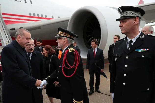Başkan Erdoğan Fransa'ya geldi