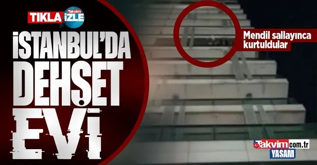 Mendil sallayınca kurtarıldılar: Bahçelievler'deki rezidansta korku dolu anlar