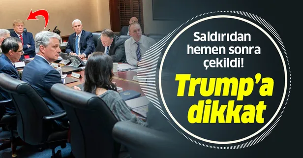ABD Başkanı Trump'ın İran saldırısından hemen sonra çekilmiş fotoğrafı ortaya çıktı