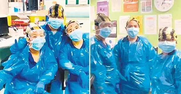 İngiltere’de koruyucu ekipman eksikliğinden dolayı çöp torbasıyla çalışan 3 hemşire coronavirüse yakalandı