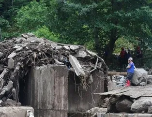 Trabzon Araklı'da sel felaketinin yarattığı yıkım gün yüzüne çıktı