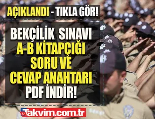 1. dönem bekçilik sınavı soru kitapçığı FULL PDF indir! 22 Temmuz MEB Bekçilik sınavı soru ve cevap anahtarı A-B kitapçığı! Fen, Sosyal,Türkçe, Matematik...