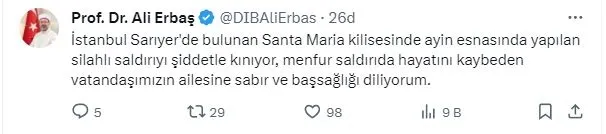 Sarıyer'deki Santa Maria İtalyan Kilisesi'nde silahlı saldırı! 2 katil zanlısı yakalandı, 51gözaltı | Saldırıyı DEAŞ üstlendi-17