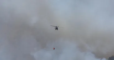 Köyceğiz yangını rüzgarın da etkisiyle büyüdü! Muğlada alevlere karşı canla başla mücadele