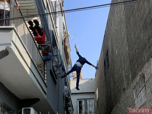 Adana'da eşinin çocukları alarak evi terketmesine öfkelenen koca damdan atladı - 11