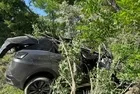 Afyonkarahisar'da korkunç kaza | Kontrolden çıkan otomobil ağaçlık alana uçtu!
