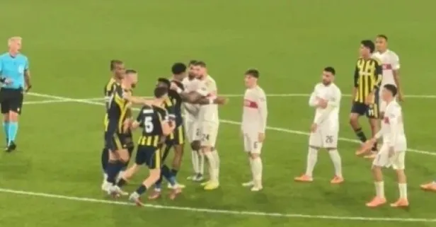 Fenerbahçe - Stuttgart maçı sonunda arbede!