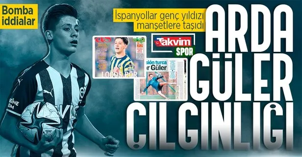 İspanyollar Fenerbahçe’nin genç yıldızı Arda Güler’i manşetine taşıdı