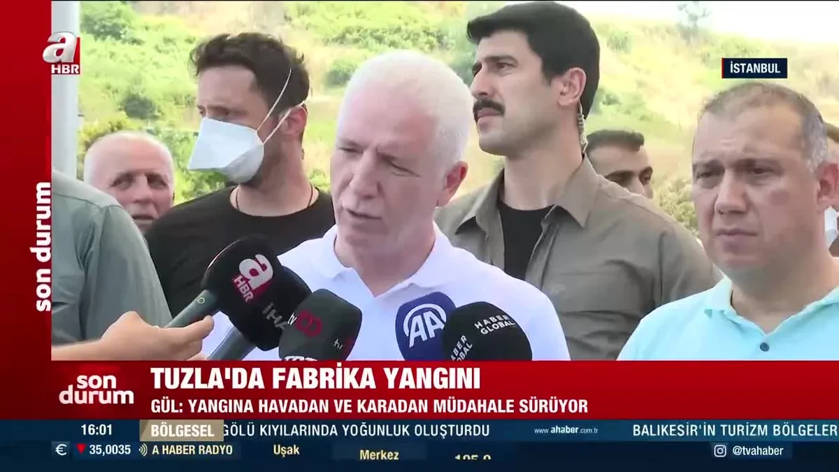 Tuzla’da fabrika yangın! İstanbul Valisi Davut Gül son durumu açıkladı