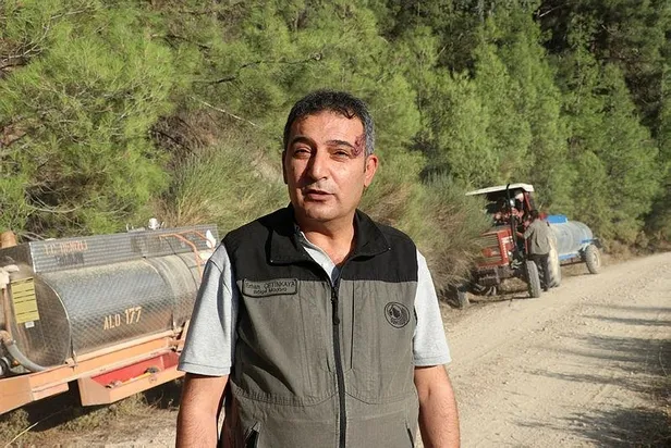 Son dakika: Denizli-Muğla sınırında orman yangını-5