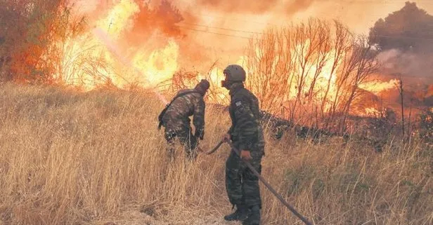 Yunanistan’daki yangına Türkiye’den yardım!