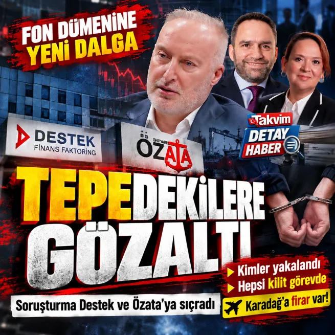 Fon soruşturmasında 4. dalga: 10 gözaltı kararı! Destek Finans ve Özata Gemicilik yöneticileri listede