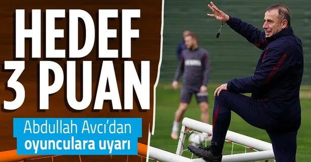 Trabzonspor Teknik Direktörü Abdullah Avcı 3 puan istiyor! Kaldığımız yerden devam