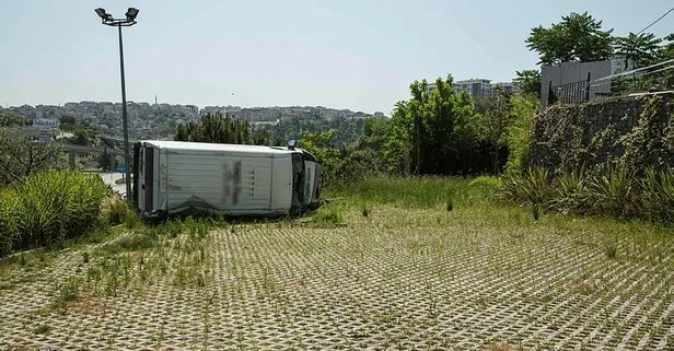 İstanbul’da akılalmaz kaza! 5 metre yüksekten düştü