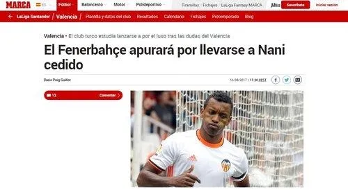 Fenerbahçe, Nani için teklif yaptı-1