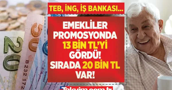 SSK, Bağkur tüm emeklilere 5 aylık maaşı kadar PROMOSYON! Halkbank, Akbank, Garanti BBVA, HSCB... 20.000 TL'ye ÇIKIYOR! 